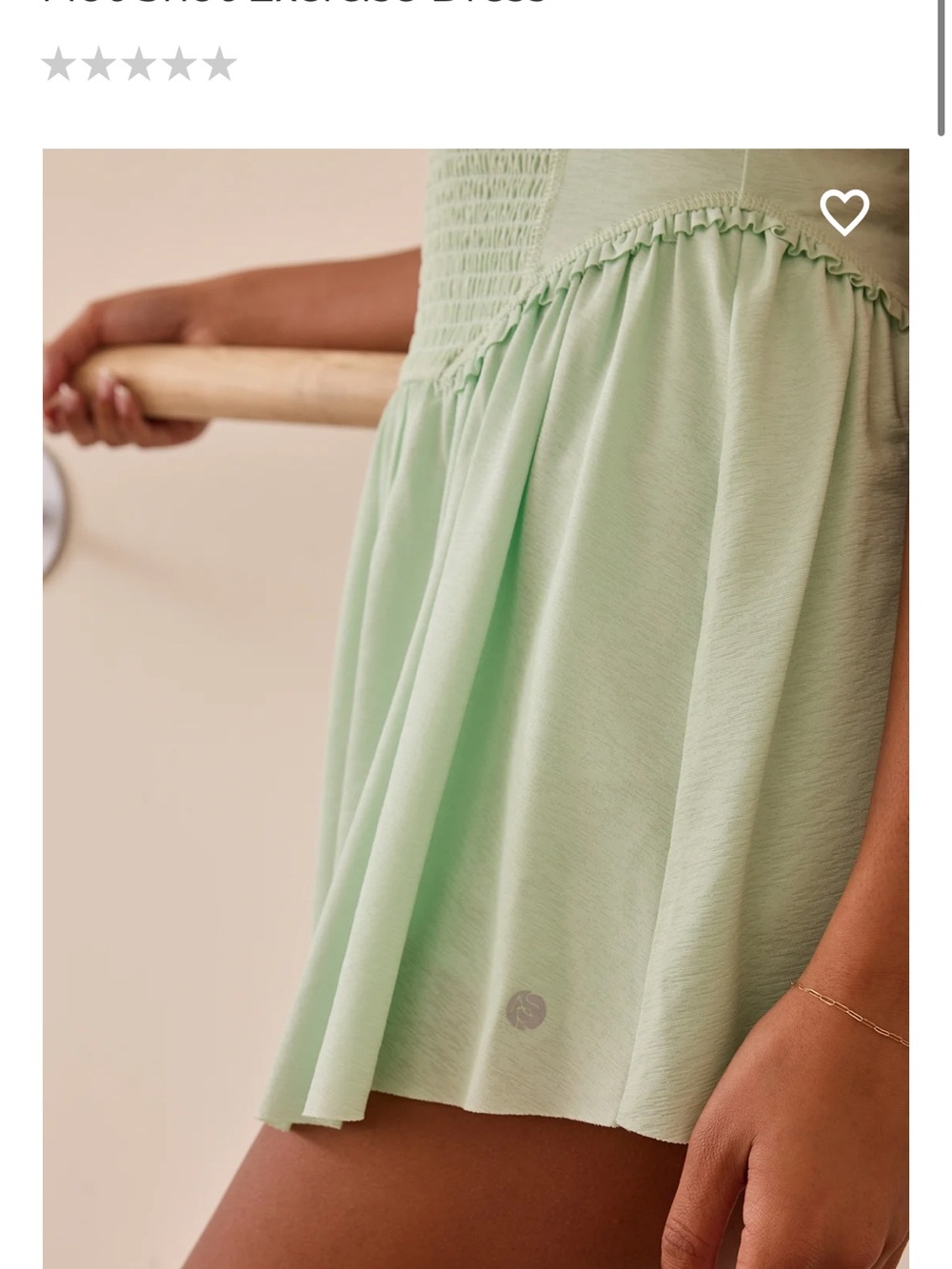 Altar'd State Mint Green Smocked Mini Dress - Picture 5 of 5